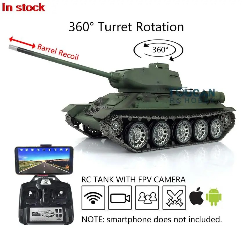 FPV Camera HENG LONG 1/16 7.0 T34-85 RC Tank 3909 3..